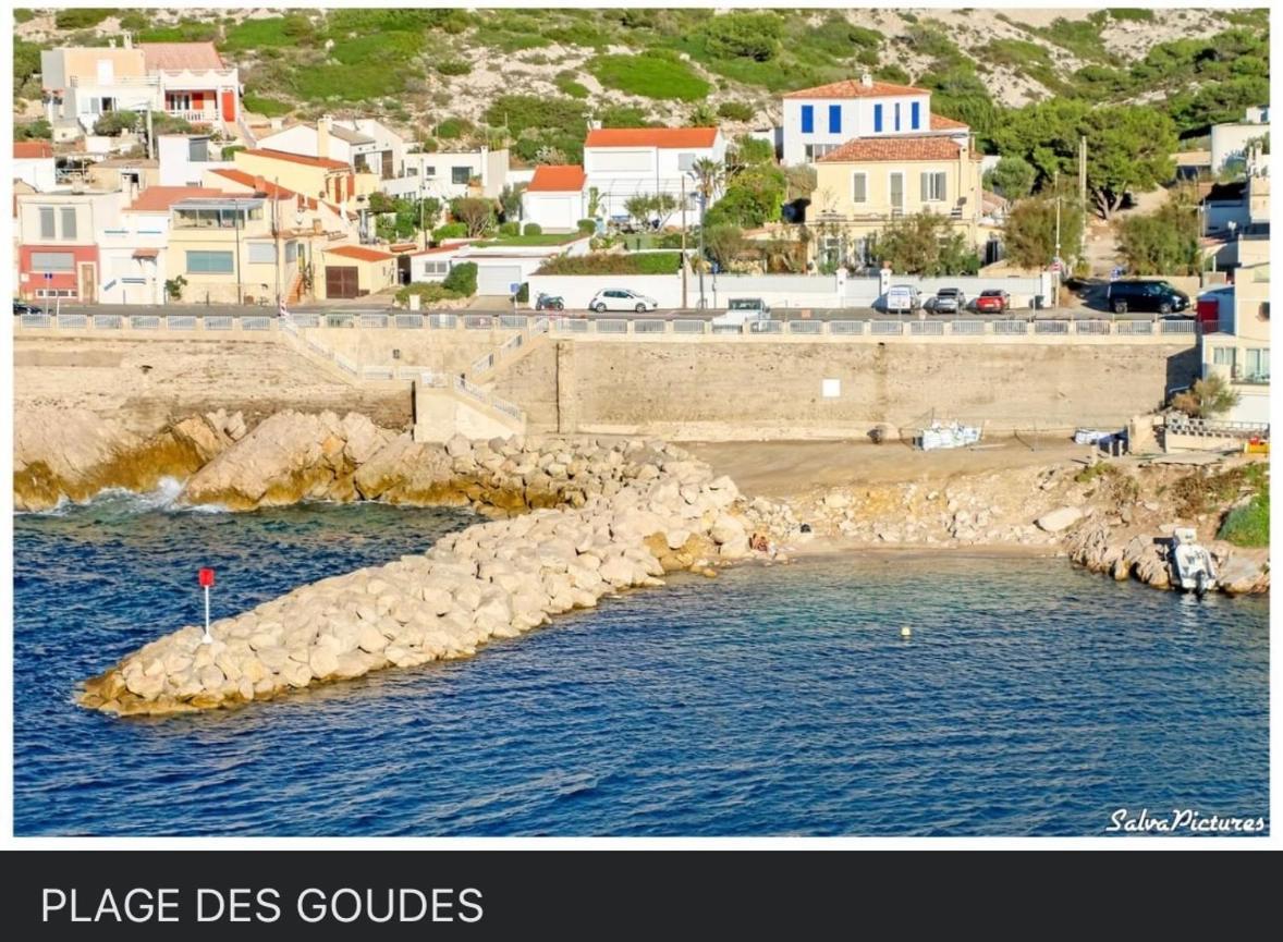 Au Coeur Du Parc National Du Massif Des Calanques, La Flibuste Des Goudes, Maison 2 Chambres, Climatisee, Jardins, Solarium, Proche Plage, Large Vue Mer มาร์กเซย ภายนอก รูปภาพ